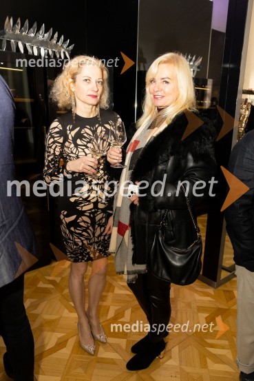  Hermina Kovačič, strokovnjakinja za komuniciranje;  Andreja  Medvedič, lastnica in direktorica Sense Wellness ClubaAsko odprl svoj prvi showroom v Sloveniji z modnim oblikovalcem Maticem Velerjem