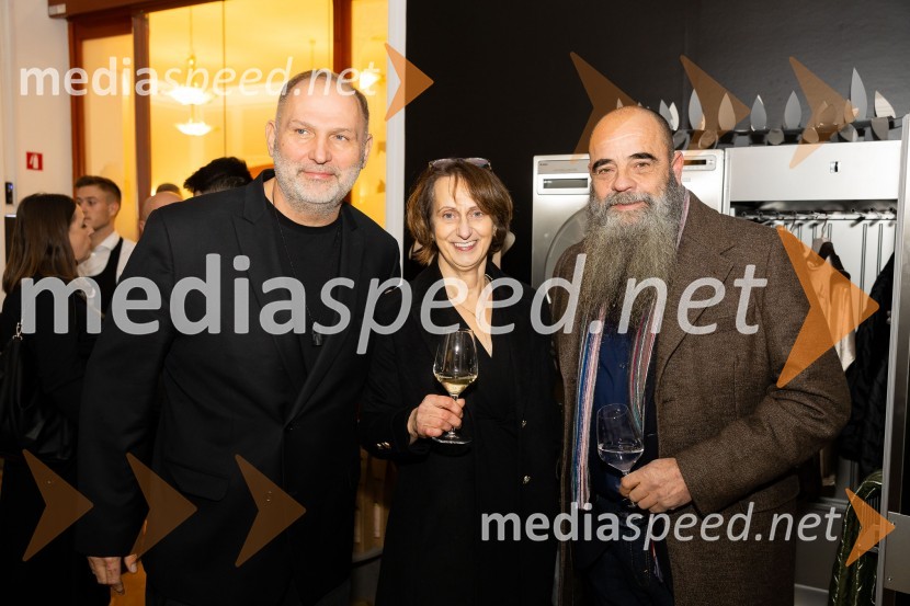  Dime Rangelov;  Katja Kabaj, Vinska klet Kobaj;  Jean-Michel Morel, Vinska klet KabajAsko odprl svoj prvi showroom v Sloveniji z modnim oblikovalcem Maticem Velerjem