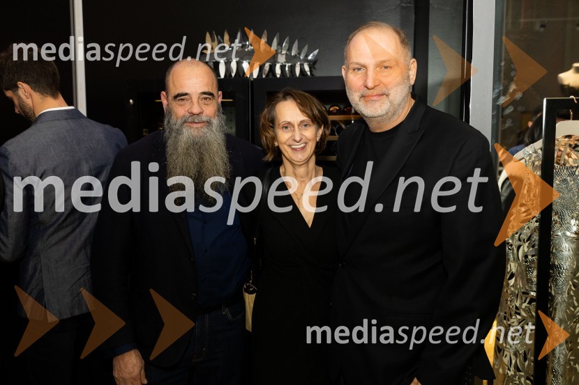  Katja Kabaj, Vinska klet Kobaj;  Katja Kabaj, Vinska klet Kobaj;  Dime RangelovAsko odprl svoj prvi showroom v Sloveniji z modnim oblikovalcem Maticem Velerjem