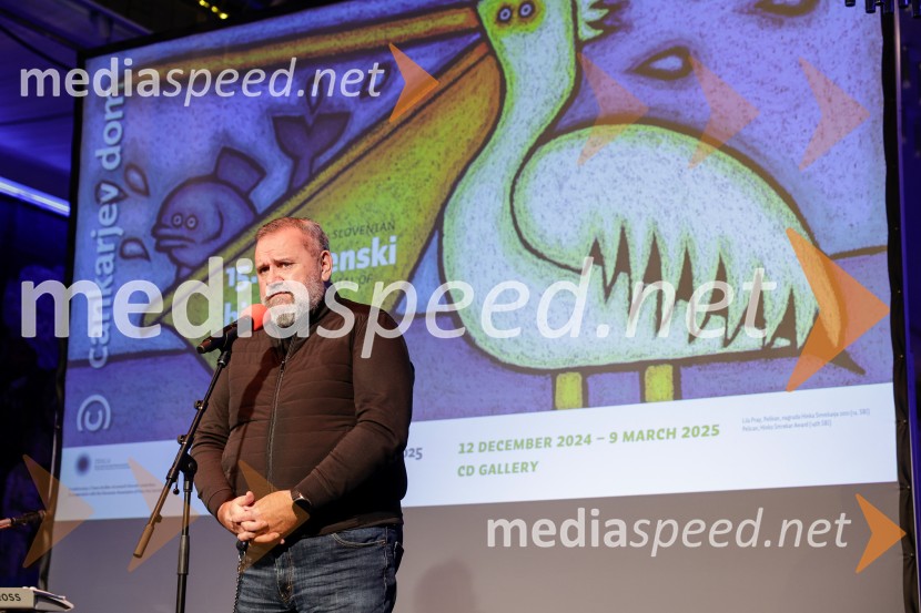 mag. Zoran Poznič, slovenski kipar in politik15. Slovenski bienale ilustracije, odprtje razstave