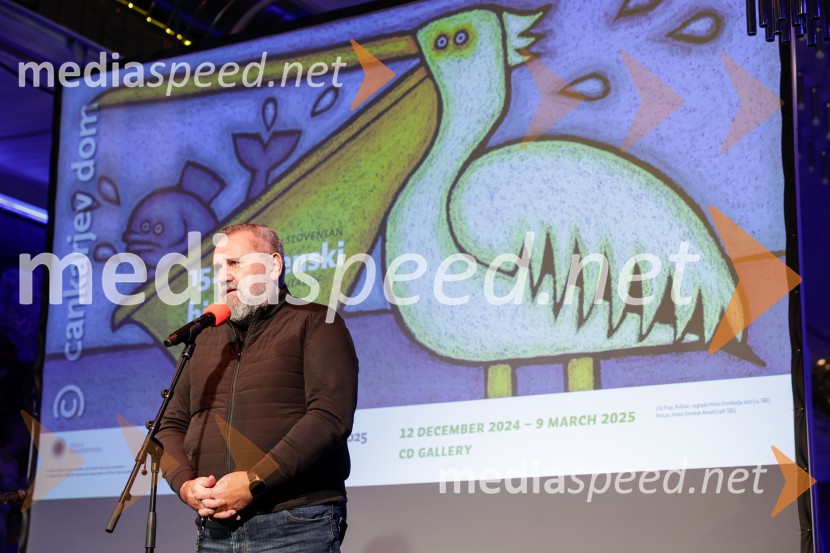 mag. Zoran Poznič, slovenski kipar in politik15. Slovenski bienale ilustracije, odprtje razstave