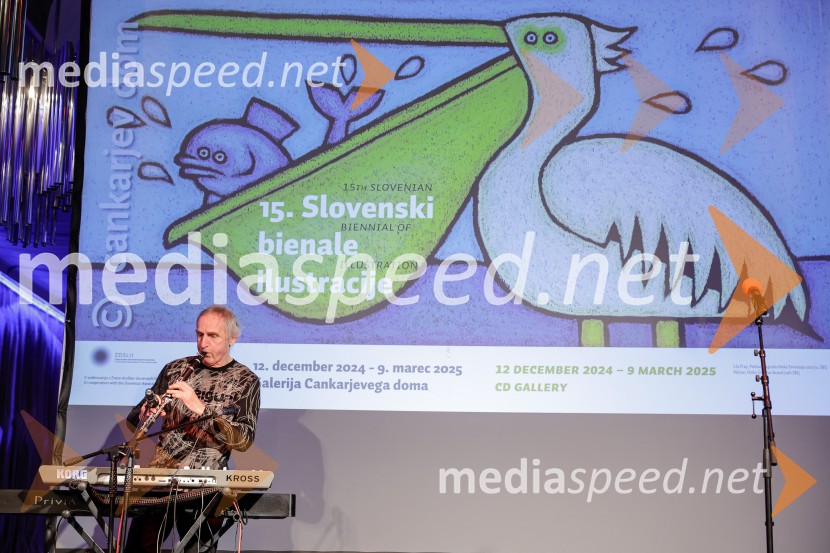  Lado Jakša, fotograf, glasbenik15. Slovenski bienale ilustracije, odprtje razstave