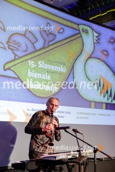  Lado Jakša, fotograf, glasbenik15. Slovenski bienale ilustracije, odprtje razstave