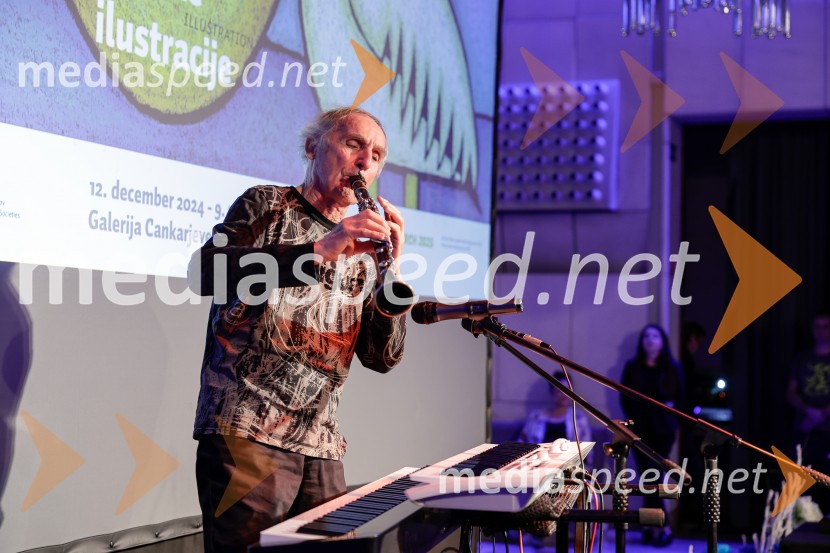  Lado Jakša, fotograf, glasbenik15. Slovenski bienale ilustracije, odprtje razstave