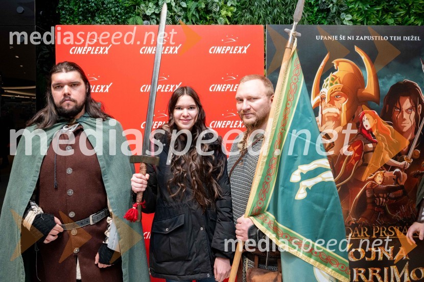  David Glavič;  ... ;  Domen KodričGospodar prstanov: vojna Rohirrimov, premiera v Cineplexx Ljubljana
