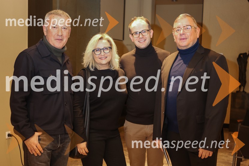  Ivica Buljan, režiser;  Nataša Barbara Gračner, režiserka in igralka;  Rok Andres, dramaturg SNG Drama Ljubljana;  Robert Waltl, direktor, Mini teaterEX, premiera drame v MGL