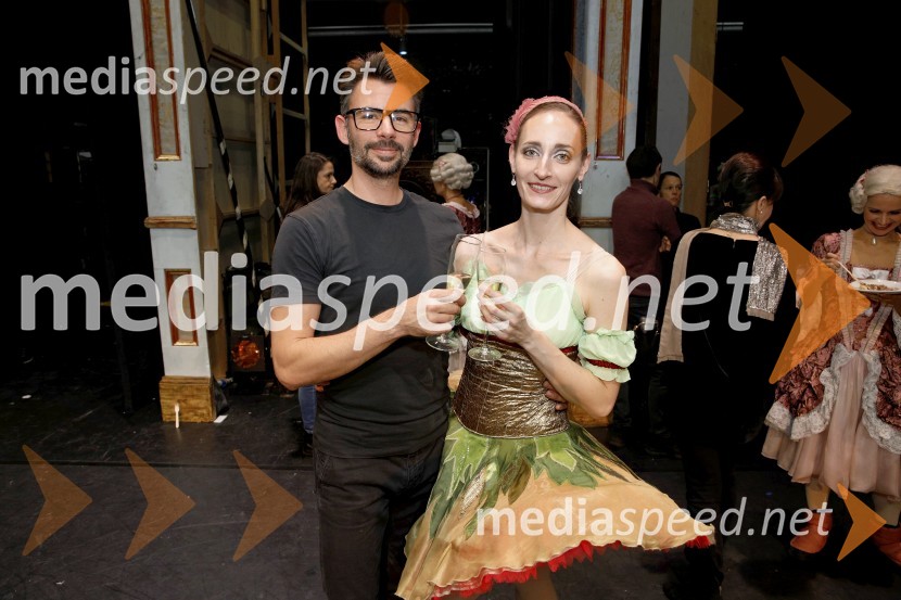  Matjaž Marin, baletnik;  Olesja Hartmann, baletkaHrestač, jubilejna stota izvedba, SNG Maribor