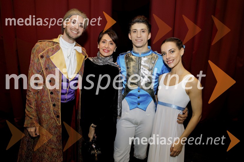  Lucio Mautone, baletni plesalec;  Irena Pasarić, Balet Zagreb;  Ion Breahna, baletni plesalec;  Catarina de Meneses, baletna solistkaHrestač, jubilejna stota izvedba, SNG Maribor