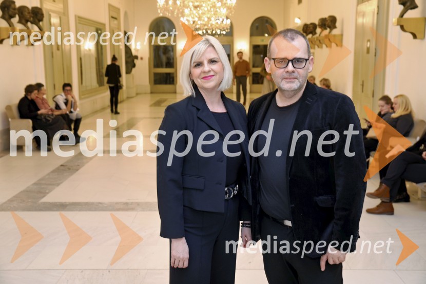  Darja Čižek, marketing, SNG Maribor;  Alan Kavčič, predstavnik za odnose z javnostmi SNG MariborHrestač, jubilejna stota izvedba, SNG Maribor