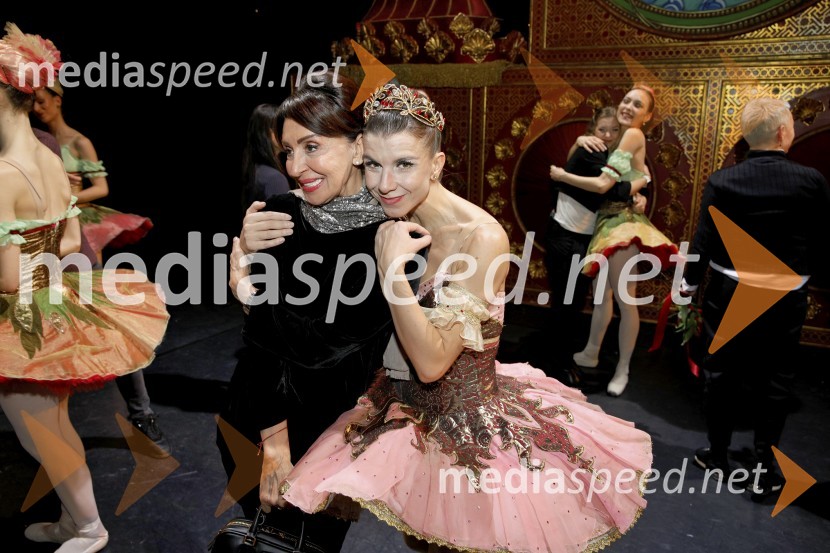  Irena Pasarić, Balet Zagreb;  Tetiana Svetlična, baletna plesalkaHrestač, jubilejna stota izvedba, SNG Maribor