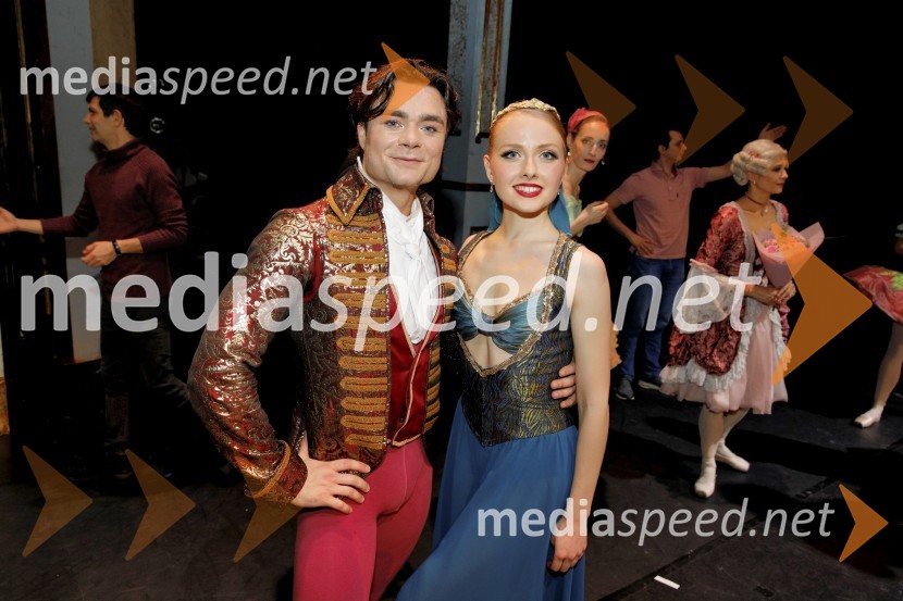  Ionut Dinita, baletni plesalec;  Mina Radaković, baletna plesalkaHrestač, jubilejna stota izvedba, SNG Maribor