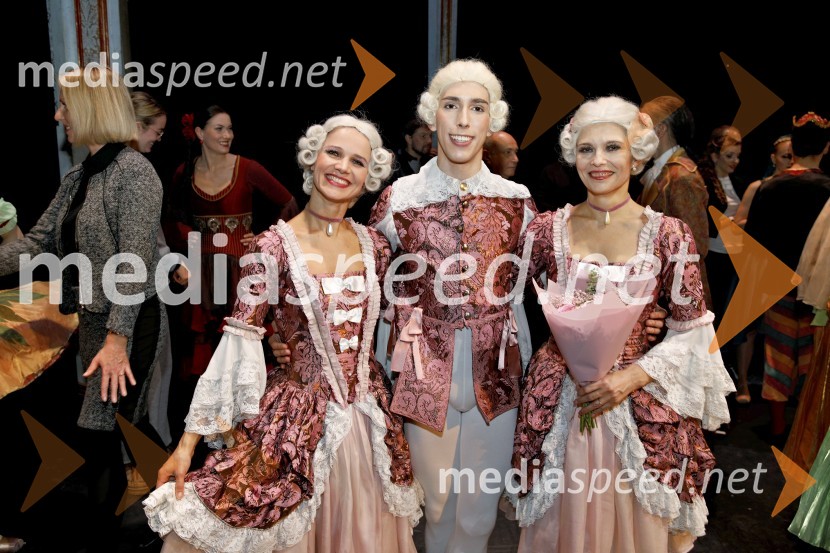  Tijuana Križman Hudernik, baletna solistka;  Maro Vranaričič, baletni plesalec;  ... Hrestač, jubilejna stota izvedba, SNG Maribor