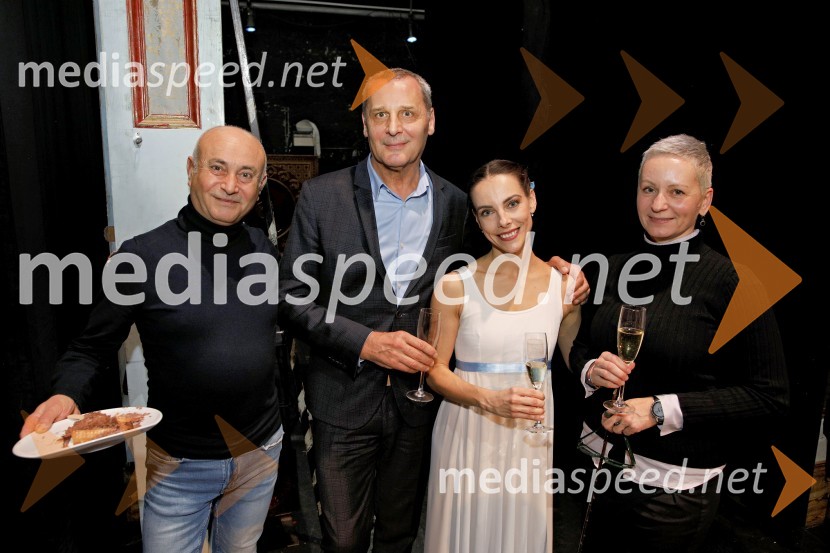  ... ;  Danilo Rošker, direktor SNG Maribor;  Catarina de Meneses, baletna solistka;  Alenka Ribič, baletna mojstricaHrestač, jubilejna stota izvedba, SNG Maribor