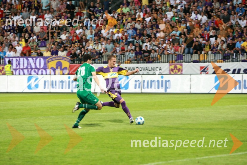 David Bunderla, nogometaš NK Maribor in Aleksandre Kvakhadze, nogometaš FC Wit GeorgiaPovratna tekma 2. kroga kvalifikacij za Ligo prvakov, NK Maribor - FC Wit Georgia