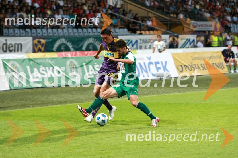 Zoran Pavlovič, nogometaš NK Maribor in Lasha Japaridze, nogometaš FC Wit GeorgiaPovratna tekma 2. kroga kvalifikacij za Ligo prvakov, NK Maribor - FC Wit Georgia