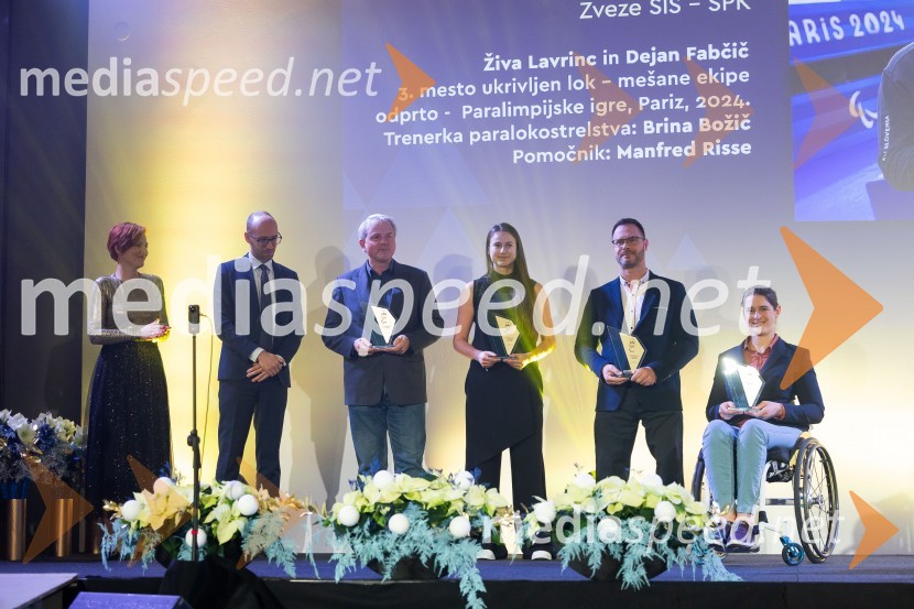 dr. Asta Vrečko, ministrica za kulturo;  Luka Steiner, predsednik, Smučarska zveza Slovenije;  Manfred Risse, trener paralokostrelstva;  Brina Božič, trenerka paralokostrelstva;  Dejan  Fabčič, slovenski paraolimpijec, parakajakaš;   Živa Lavrinc, paralokostrelkaParašportnik leta 2024