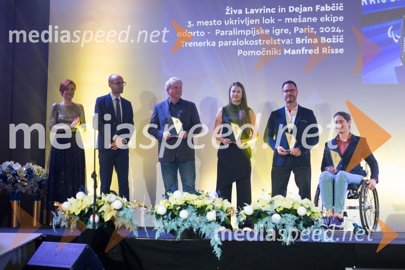 dr. Asta Vrečko, ministrica za kulturo;  Luka Steiner, predsednik, Smučarska zveza Slovenije;  Manfred Risse, trener paralokostrelstva;  Brina Božič, trenerka paralokostrelstva;  Dejan  Fabčič, slovenski paraolimpijec, parakajakaš;   Živa Lavrinc, paralokostrelkaParašportnik leta 2024