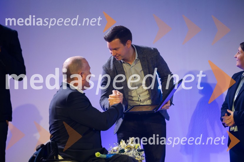  Gregor Gračner, vodja športa, Zveza paraplegikov Slovenije;  Žiga Koščak, PetrolParašportnik leta 2024