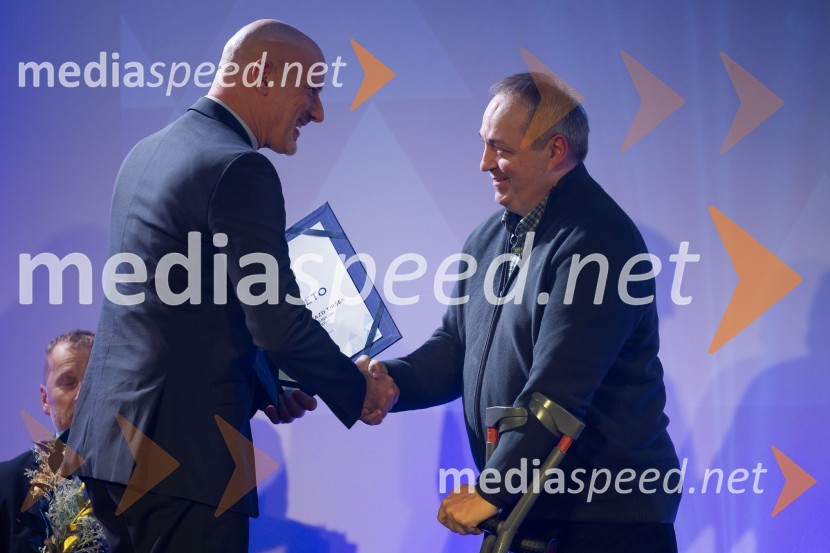  Marko Horvat,  vodja prodaje, Lidl Slovenija;   Franček  Gorazd Tiršek, slovenski paraolimpijec in strelecParašportnik leta 2024