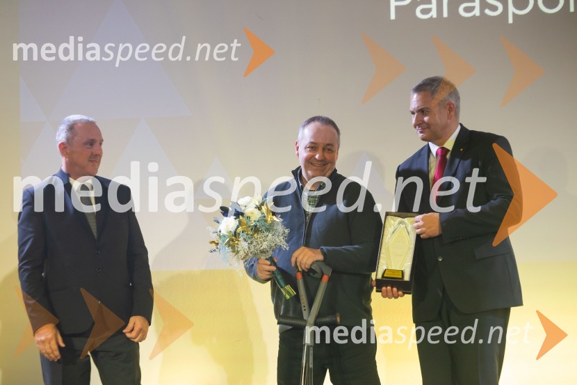   Damijan Lazar,  predsednik, Zveza za šport invalidov Slovenije;   Franček  Gorazd Tiršek, slovenski paraolimpijec in strelec; mag. Dejan  Židan, državni sekretar na Ministrstvu za gospodarstvo, turizem in športParašportnik leta 2024