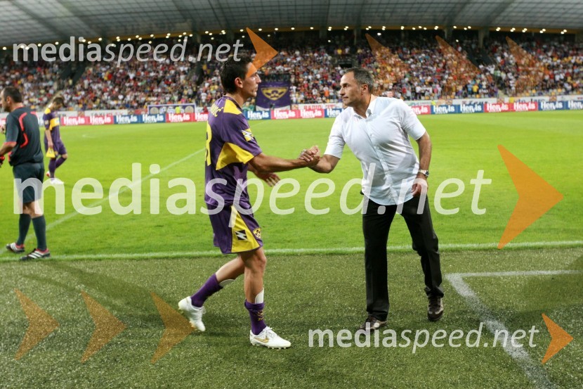 Zoran Pavlovič, nogometaš NK Maribor in Darko Milanič, trener NK MariborPovratna tekma 2. kroga kvalifikacij za Ligo prvakov, NK Maribor - FC Wit Georgia