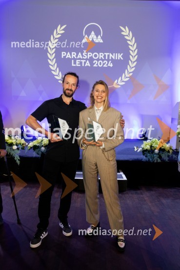 Matjaž Vrhunc, trener plezanja;  Manca Smrekar, paraplezalkaParašportnik leta 2024