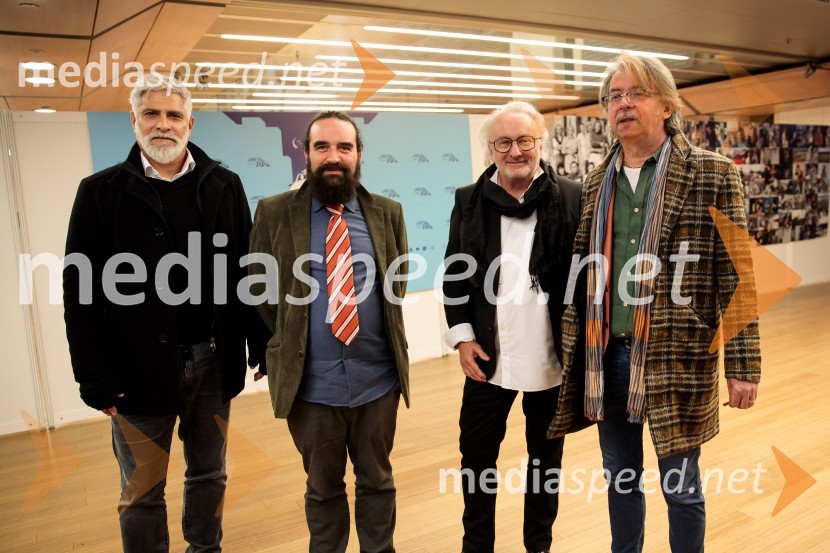  Sebastian Cavazza, dramski in filmski igralec;   Jure Novak, generalni direktor, Cankarjev dom;  Peter Bratuša, režiser;  Robert Pešut - Magnifico, glasbenikBabica gre na jug, svečana premiera digitalizirane klasike in poklon Vinciju Vogueu Anžlovarju