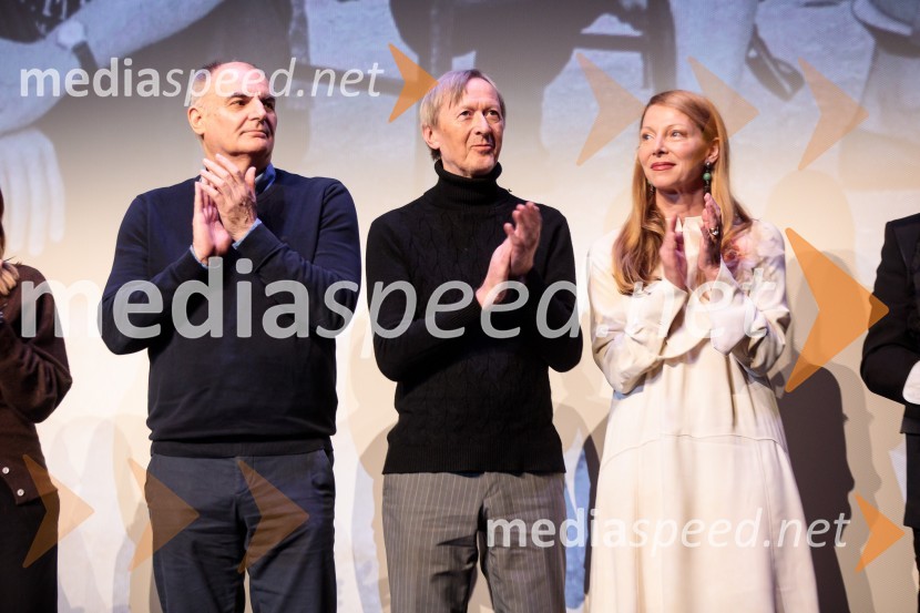  Stanko Kostanjevec, montažer;  Alojz Svete, igralec;  Nataša Matjašec Rošker, igralkaBabica gre na jug, svečana premiera digitalizirane klasike in poklon Vinciju Vogueu Anžlovarju