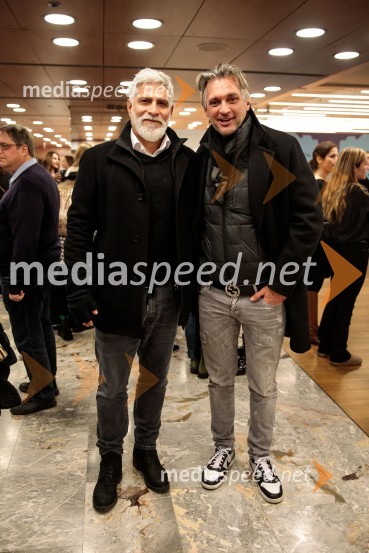  Sebastian Cavazza, dramski in filmski igralec;  Sašo Mali, frizerBabica gre na jug, svečana premiera digitalizirane klasike in poklon Vinciju Vogueu Anžlovarju