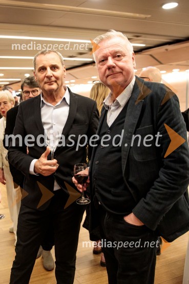  Danilo Rošker, direktor SNG Maribor;  Staš Ravter, direktor SNG Opera in balet LjubljanaBabica gre na jug, svečana premiera digitalizirane klasike in poklon Vinciju Vogueu Anžlovarju