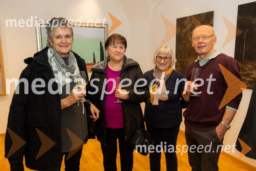  ... ;  ... ;  ... ; izr. prof. dr.  Artur Pahor, dr. med.Stanje stvari / State of Affairs, odprtje razstave v Galeriji Miklova hiša