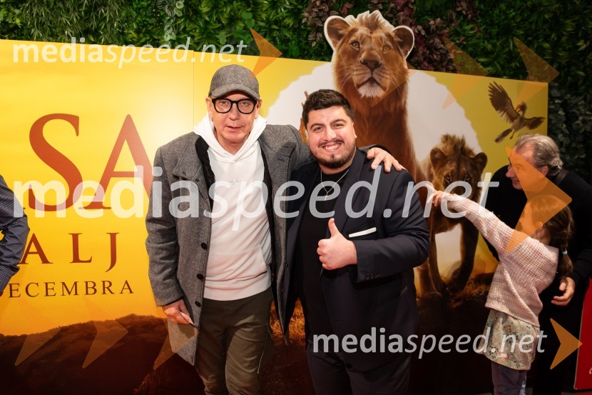  Uroš Smolej, igralec;  Luka Sešek, pevec, Ansambel Saša AvsenikaMufasa: Levji kralj, premiera v Cineplexx Ljubljana