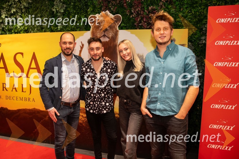  ... ;  Rok Piletič, BQL;  Aneja Krajnc;  Til Čeh, pevecMufasa: Levji kralj, premiera v Cineplexx Ljubljana