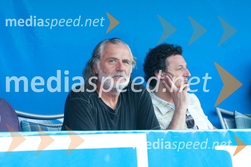 Rade Šerbedžija, igralec, pevec in Patrick Vlačič, minister za prometSlovenian open 2009, finale