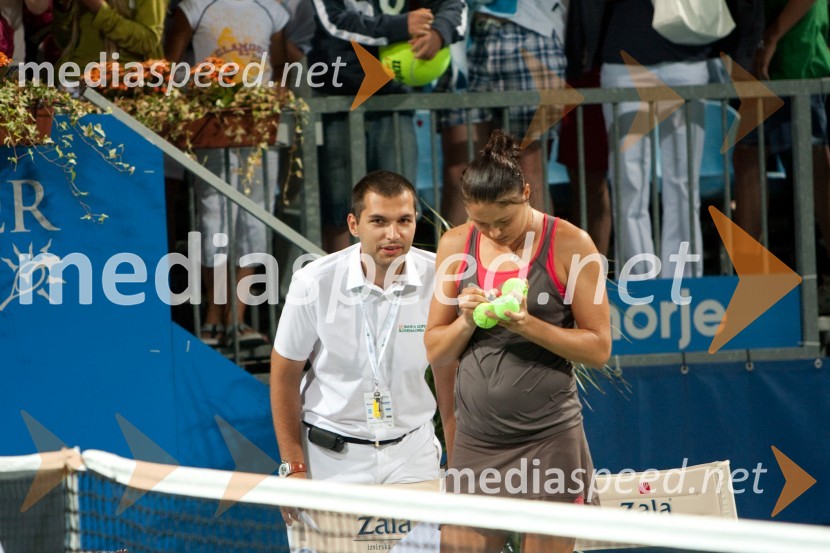 Simon Ličen, PR Slovenia opern in Dinara Safina, teniška igralkaSlovenian open 2009, finale