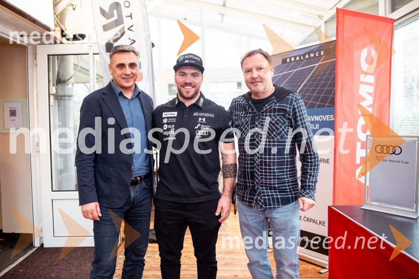  Aleksander  Vrtač, direktor, Avtohiša Vrtač Kranj;  Miha Hrobat, alpski smučar;  Samo Pagon, vodja marketinga znamke Audi pri podjetju Porsche Slovenija d.o.o.“Pred 2025 druženje” z Miho Hrobatom ob zaključku leta in uvodu v novo sezono