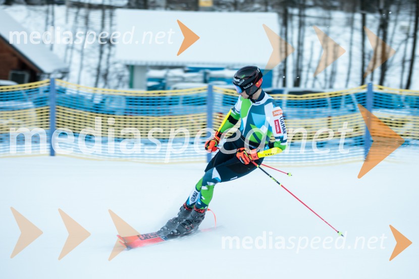 Tijan Marovt, smučarNovinarska konferenca OK Kranjska Gora ob robu FIS snežne kontrole