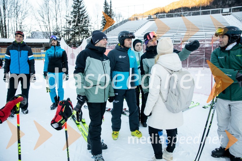 Novinarska konferenca OK Kranjska Gora ob robu FIS snežne kontrole