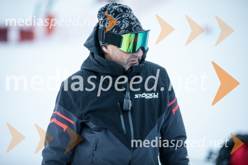  Andrea Massi, smučarski trenerNovinarska konferenca OK Kranjska Gora ob robu FIS snežne kontrole