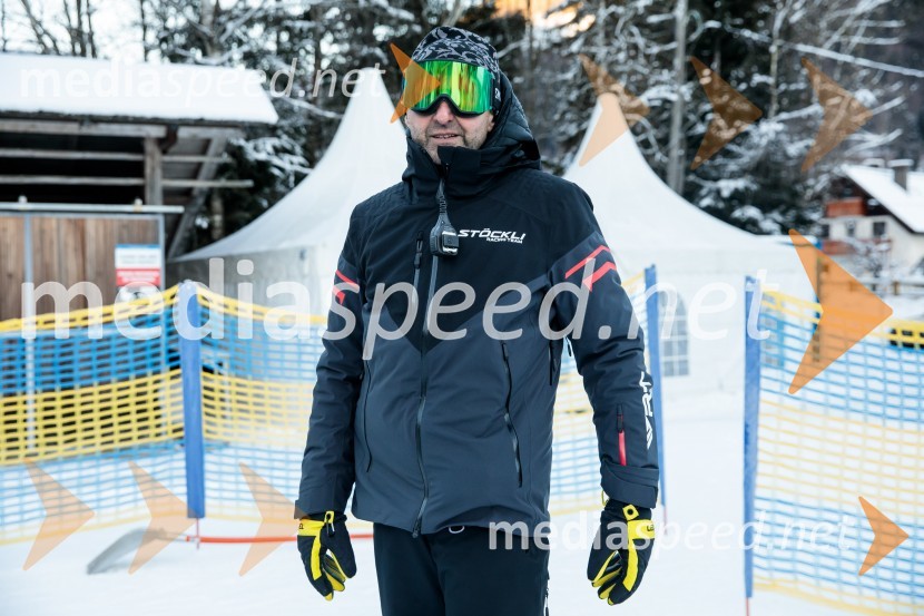  Andrea Massi, smučarski trenerNovinarska konferenca OK Kranjska Gora ob robu FIS snežne kontrole