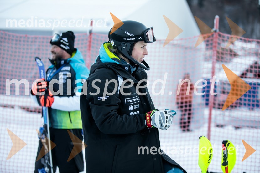  Ana Bucik Jogan, smučarkaNovinarska konferenca OK Kranjska Gora ob robu FIS snežne kontrole