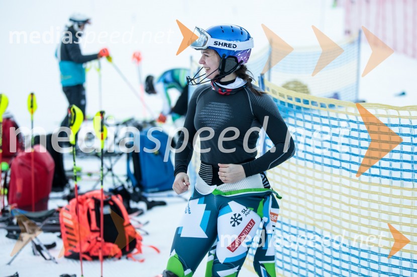  Andreja  Slokar, smučarkaNovinarska konferenca OK Kranjska Gora ob robu FIS snežne kontrole