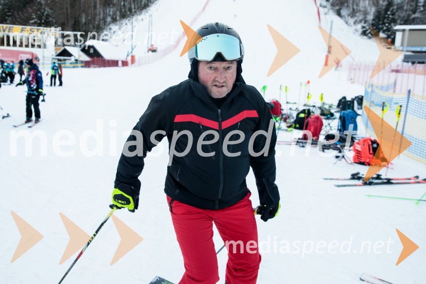  Bojan Križaj, nekdanji smučarNovinarska konferenca OK Kranjska Gora ob robu FIS snežne kontrole