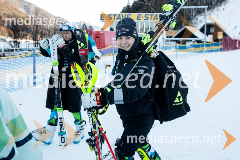  Neja  Dvornik, smučarkaNovinarska konferenca OK Kranjska Gora ob robu FIS snežne kontrole