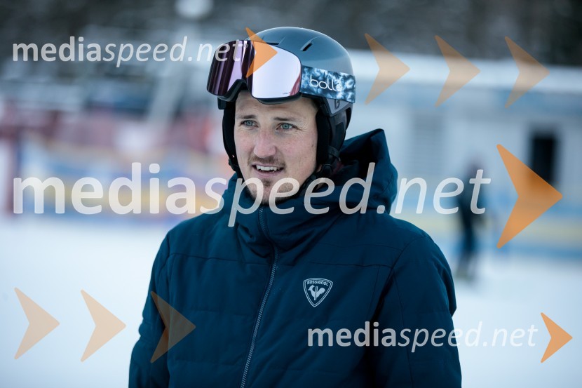  Štefan Hadalin, nekdanji alpski smučarNovinarska konferenca OK Kranjska Gora ob robu FIS snežne kontrole