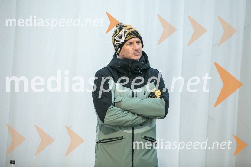  Tomi Trbovc, PR, Smučarska zveza SlovenijeNovinarska konferenca OK Kranjska Gora ob robu FIS snežne kontrole