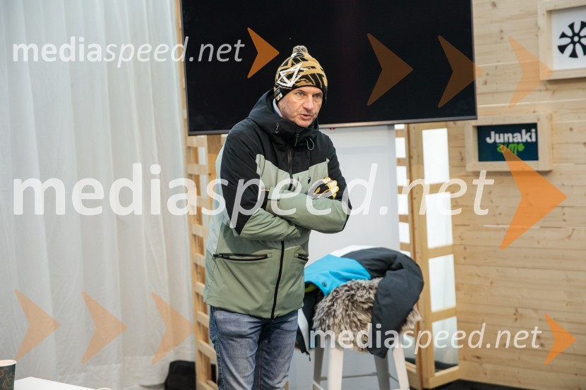  Tomi Trbovc, PR, Smučarska zveza SlovenijeNovinarska konferenca OK Kranjska Gora ob robu FIS snežne kontrole