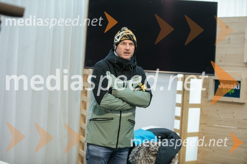  Tomi Trbovc, PR, Smučarska zveza SlovenijeNovinarska konferenca OK Kranjska Gora ob robu FIS snežne kontrole