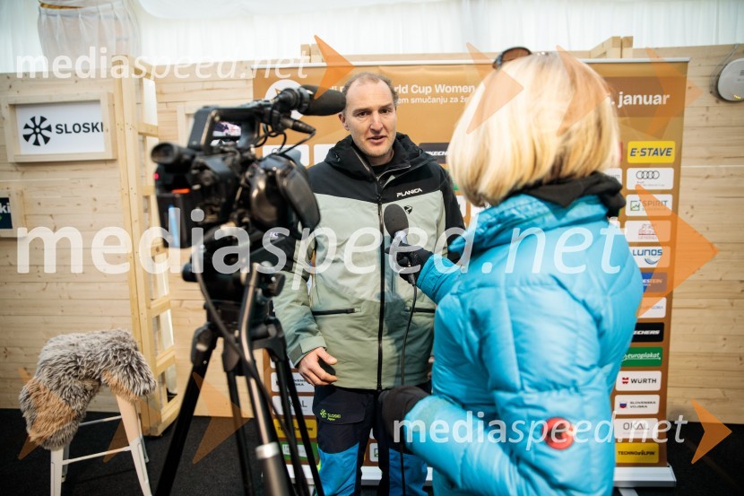  Andrej  Šporn, nekdanji smučarNovinarska konferenca OK Kranjska Gora ob robu FIS snežne kontrole