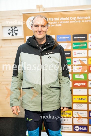  Andrej  Šporn, nekdanji smučarNovinarska konferenca OK Kranjska Gora ob robu FIS snežne kontrole